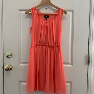 Sleeveless Coral Dress